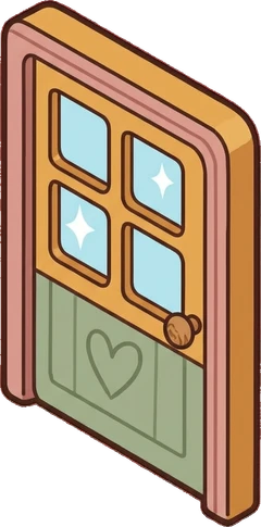 Doors, a sticker from the Bakery Corner world