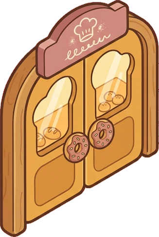 Doors, a sticker from the Bakery Corner world