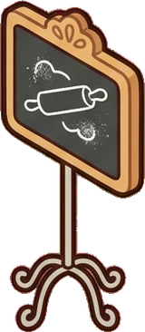 Baskets and floor things, a sticker from the Bakery Corner world