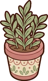 Baskets and floor things, a sticker from the Bakery Corner world
