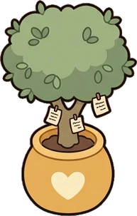 Floor plants, a sticker from the Bakery Corner world