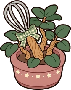 Floor plants, a sticker from the Bakery Corner world