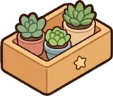 Small plants, a sticker from the Bakery Corner world