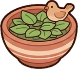Small plants, a sticker from the Bakery Corner world