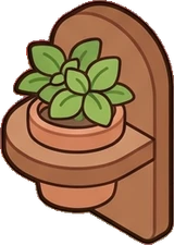 Small plants, a sticker from the Bakery Corner world