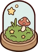 Small plants, a sticker from the Bakery Corner world
