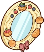 Mirrors, a sticker from the Bakery Corner world