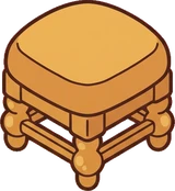Poufs and ottomans, a sticker from the Bakery Corner world