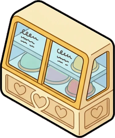 Folding screens, a sticker from the Bakery Corner world