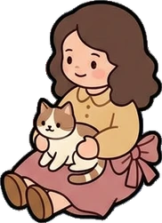 People sitting, a sticker from the Bakery Corner world
