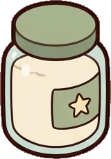 Shelf things, a sticker from the Bakery Corner world