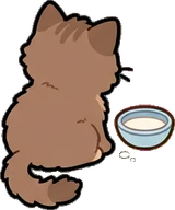 Cats and small animals, a sticker from the Bakery Corner world