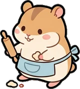 Cats and small animals, a sticker from the Bakery Corner world