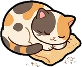 Cats and small animals, a sticker from the Bakery Corner world