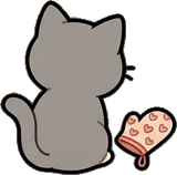 Cats and small animals, a sticker from the Bakery Corner world