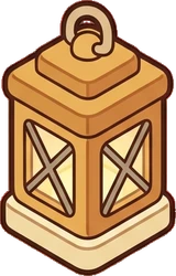 Candles and small lights, a sticker from the Bakery Corner world