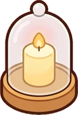 Candles and small lights, a sticker from the Bakery Corner world