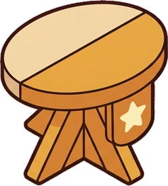 Tables for two, a sticker from the Bakery Corner world