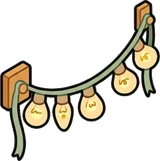 Wall lights, a sticker from the Bakery Corner world