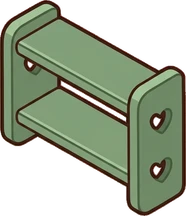 Wall shelves, a sticker from the Bakery Corner world