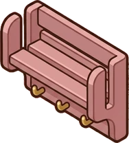 Wall shelves, a sticker from the Bakery Corner world