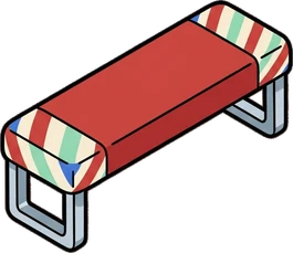 Benches, a sticker from the The Barbershop world