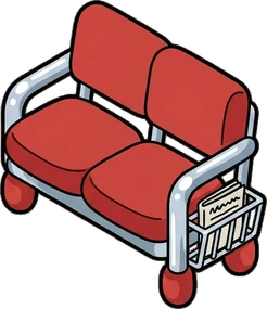Benches, a sticker from the The Barbershop world