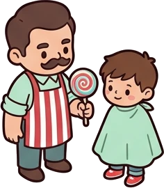 People together, a sticker from the The Barbershop world