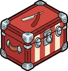 Truhen und Kisten, ein Sticker aus der Welt Barbierstube