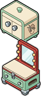 Chests and trunks, a sticker from the The Barbershop world