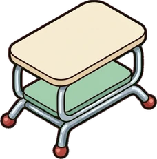 Coffee tables, a sticker from the The Barbershop world