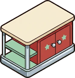 Coffee tables, a sticker from the The Barbershop world