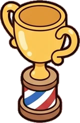 Collectibles, a sticker from the The Barbershop world