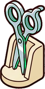 Collectibles, a sticker from the The Barbershop world