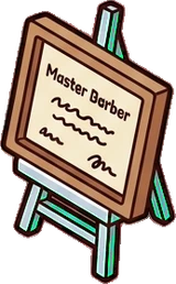 Collectibles, a sticker from the The Barbershop world