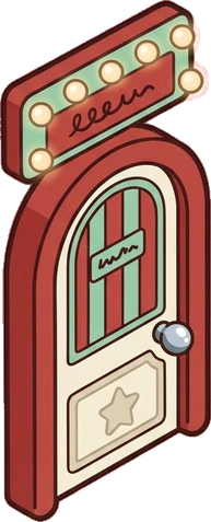 Doors, a sticker from the The Barbershop world