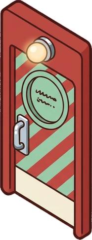 Doors, a sticker from the The Barbershop world