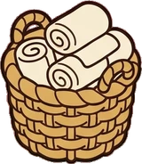Baskets and floor things, a sticker from the The Barbershop world