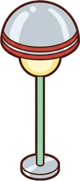 Floor lamps, a sticker from the The Barbershop world