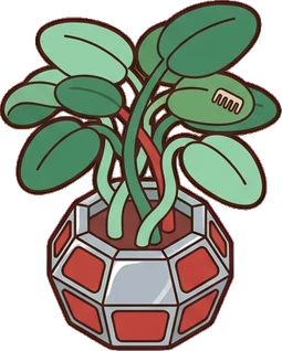 Floor plants, a sticker from the The Barbershop world