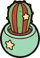 Small plants, a sticker from the The Barbershop world