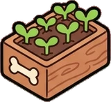 Small plants, a sticker from the The Barbershop world