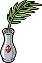 Small plants, a sticker from the The Barbershop world