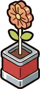 Small plants, a sticker from the The Barbershop world