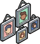 Garlands and hanging things, a sticker from the The Barbershop world