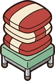 Big floor pieces, a sticker from the The Barbershop world