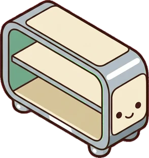 Dressers and low cabinets, a sticker from the The Barbershop world