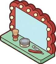 Mirrors, a sticker from the The Barbershop world