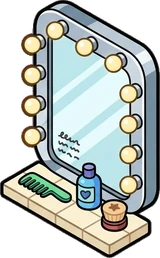 Mirrors, a sticker from the The Barbershop world