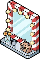 Mirrors, a sticker from the The Barbershop world